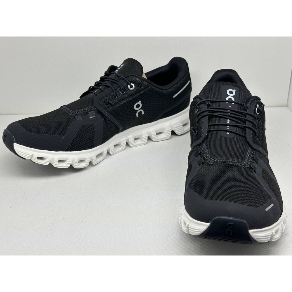 On Cloud 6 Mens Running Shoes Black White‎ 3MF10070299 Size 10.5 Sneaker New